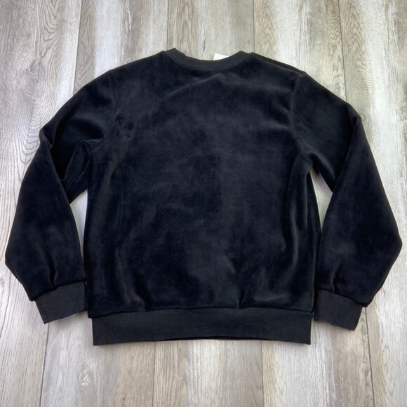 Kenzo Paris Sweater Womens Medium Black Pullover Embroidered Tiger Soft Velour - Picture 7 of 9